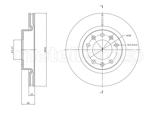 Brake Disc (23-1765C)