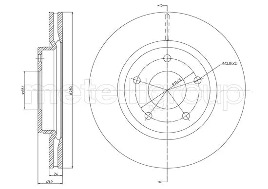 Brake Disc (23-1252C)