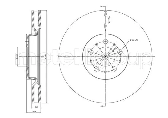 Brake Disc (23-1221C)