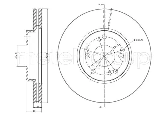 Brake Disc (23-1555C)