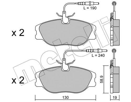 Brake Pad Set, disc brake (22-0072-3)