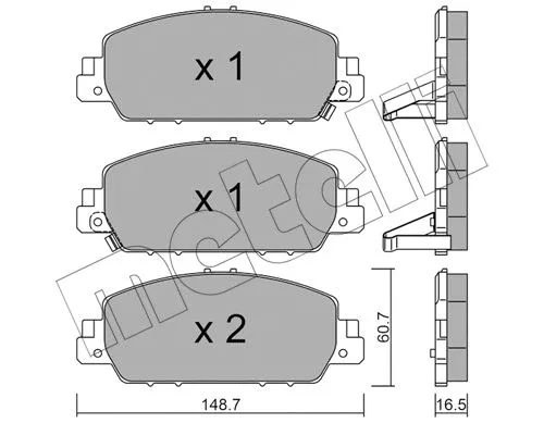 Brake Pad Set, disc brake (22-1083-0)