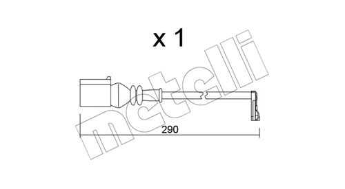 Warning Contact, brake pad wear (SU.365)