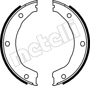Brake Shoe Set, parking brake (53-0145)