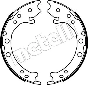 Brake Shoe Set, parking brake (53-0162)