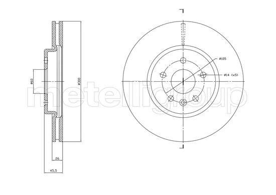Brake Disc (23-1849C)