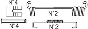 Accessory Kit, brake shoes (K394)
