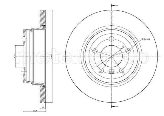 Brake Disc (23-1025C)