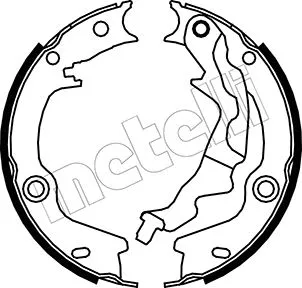 Brake Shoe Set, parking brake (53-0187)