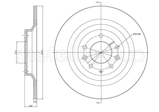 Brake Disc (23-1552C)