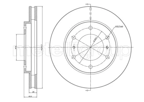 Brake Disc (23-1076C)