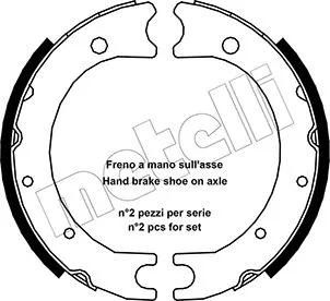 Brake Shoe Set, parking brake (53-0440)
