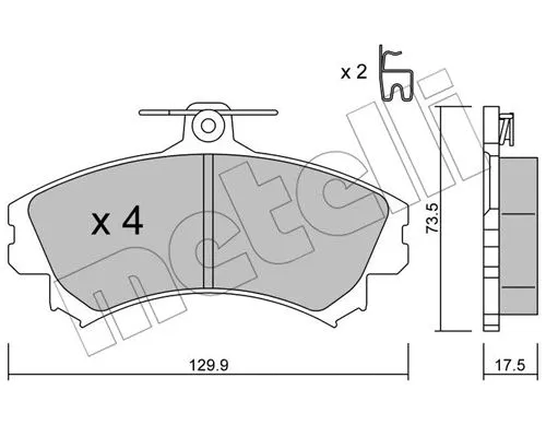 Brake Pad Set, disc brake (22-0216-1)
