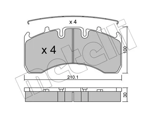 Brake Pad Set, disc brake (22-0650-0)