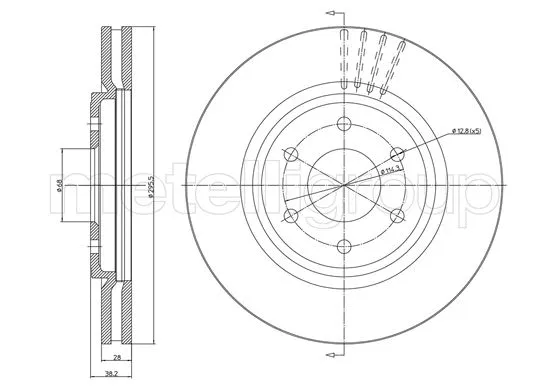 Brake Disc (23-1580C)