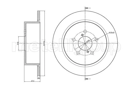 Brake Disc (23-1397C)