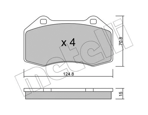 Brake Pad Set, disc brake (22-0651-0)
