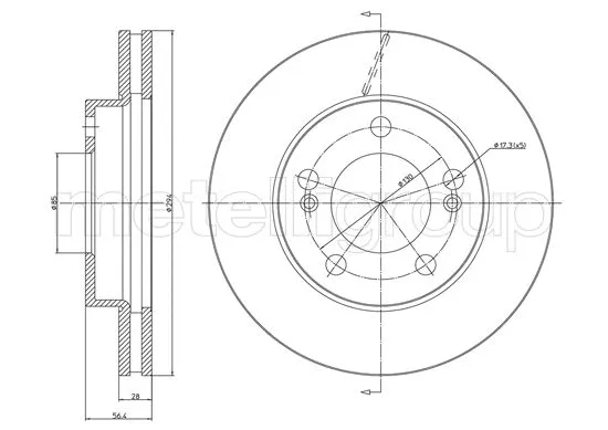 Brake Disc (23-1645C)