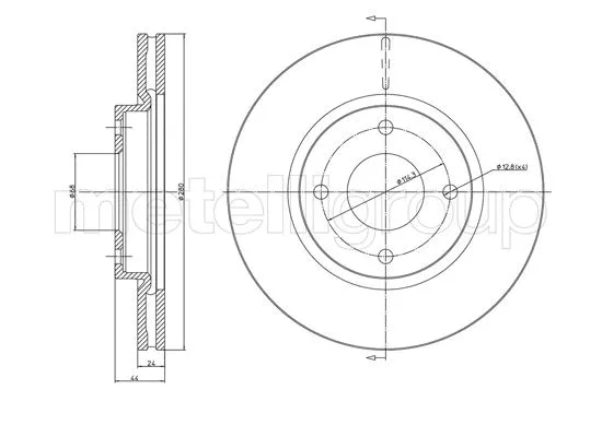 Brake Disc (23-1259C)