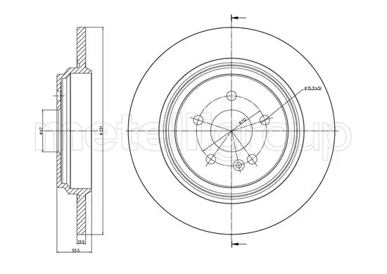 Brake Disc (23-1015C)