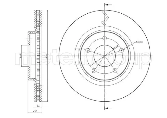 Brake Disc (23-1345C)