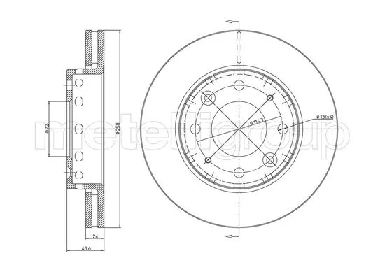 Brake Disc (23-1128C)