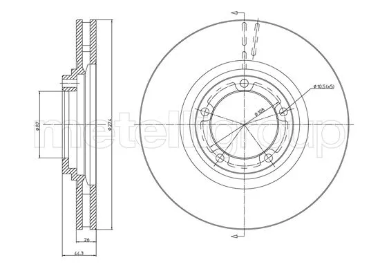 Brake Disc (23-1079C)