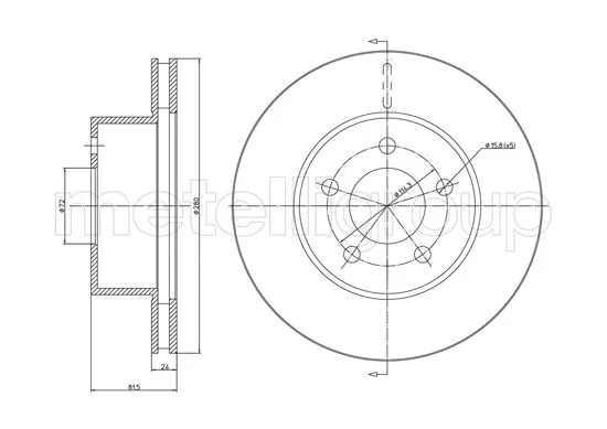 Brake Disc (23-1051C)