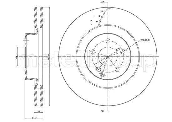 Brake Disc (23-1744FC)