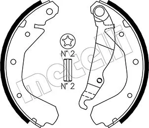 Brake Shoe Set (53-0307)