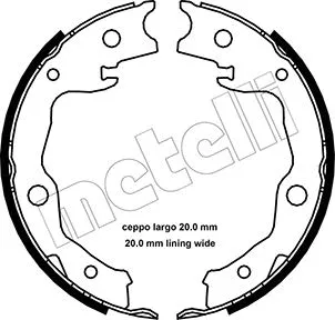 Brake Shoe Set, parking brake (53-0450)
