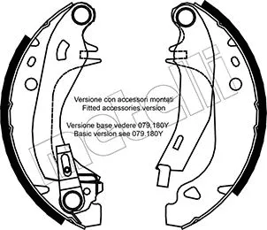 Brake Shoe Set (53-0329Y)