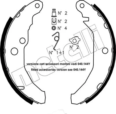 Brake Shoe Set (53-0111K)