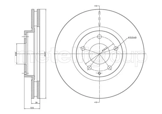 Brake Disc (23-1455C)