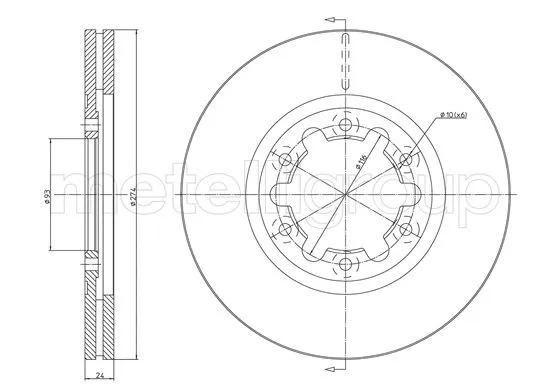 Brake Disc (23-1675C)