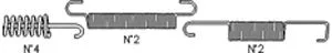 Accessory Kit, brake shoes (K353)