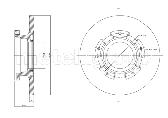 Brake Disc (23-1753C)