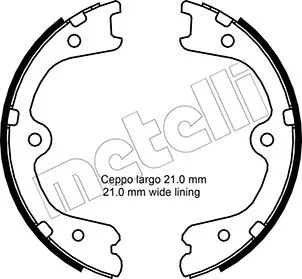 Brake Shoe Set, parking brake (53-0297)