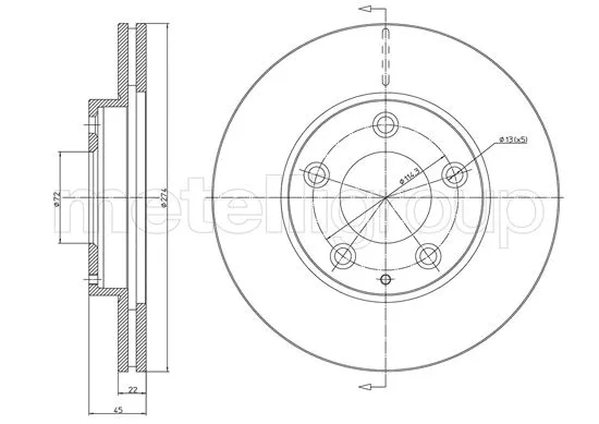 Brake Disc (23-1737C)