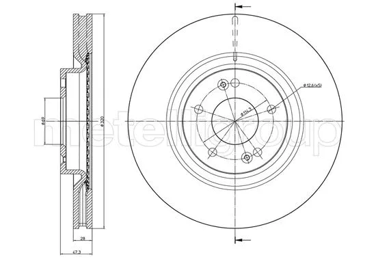 Brake Disc (23-1403C)