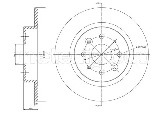 Brake Disc (23-1119C)