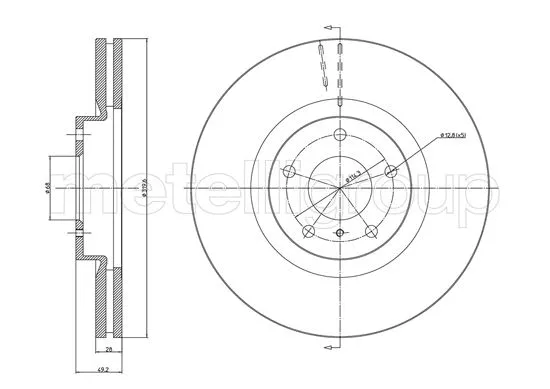 Brake Disc (23-1070C)
