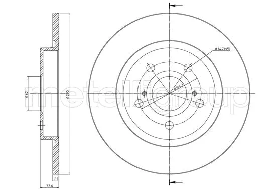 Brake Disc (23-1274C)