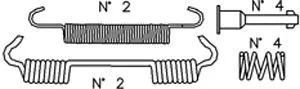 Accessory Kit, brake shoes (K374)