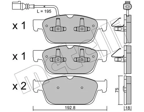 Brake Pad Set, disc brake (22-0831-0)