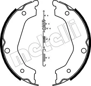 Brake Shoe Set, parking brake (53-0227K)