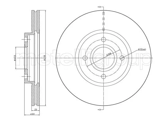 Brake Disc (23-1490C)