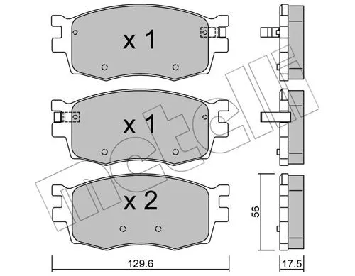 Brake Pad Set, disc brake (22-0724-0)