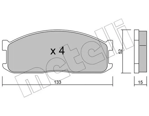 Brake Pad Set, disc brake (22-0232-0)