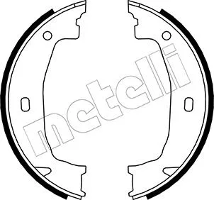 Brake Shoe Set, parking brake (53-0018)